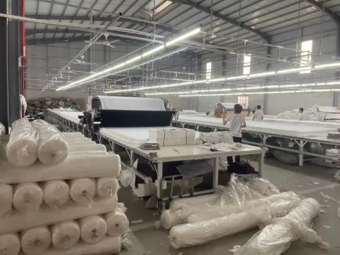 Narrow shuttle loom weaving indigo denim fabric
