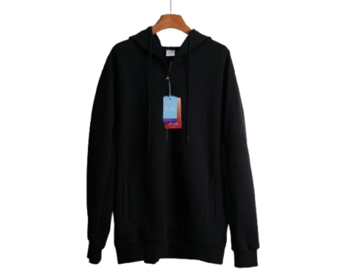Acid wash hoodie showing high-contrast marbled wash pattern
