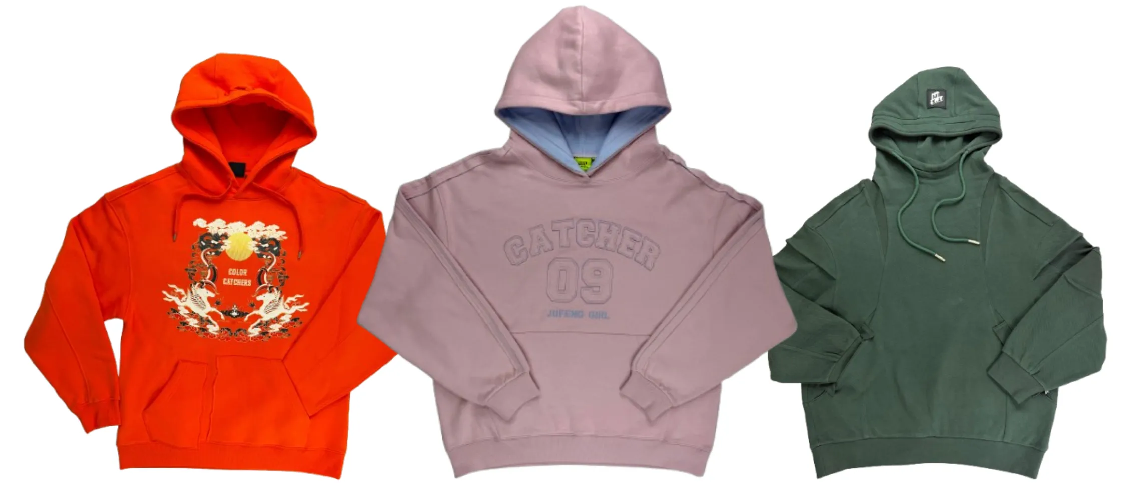 Acid wash, snow wash and vintage wash hoodies from the Dongguan factory floor